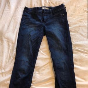Blue skinny jeans